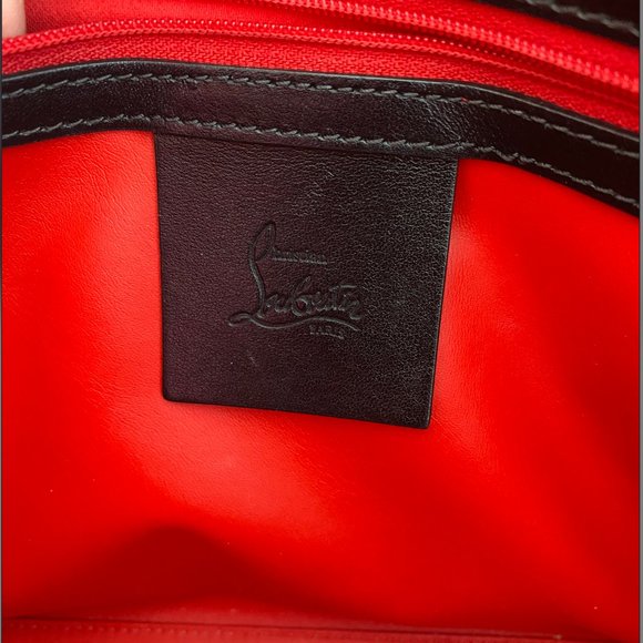 Christian Louboutin Black and Red Shoulder Bag - Picture 2 of 11